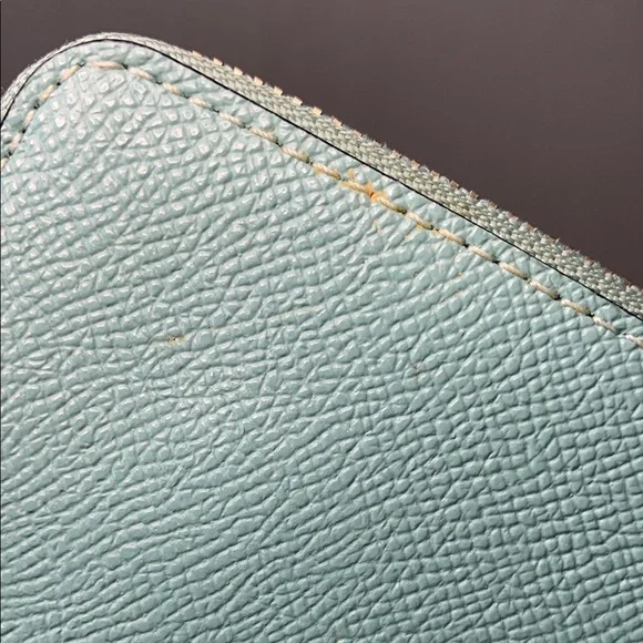 BUNDLE - EUC - Coach Corner Zip Wristlet in Light Blue/Green - Picture 14 of 14